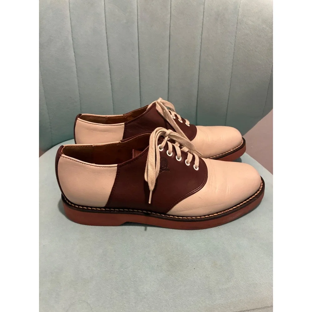 Vintage Tommy Hilfiger Saddle / Oxford Shoes 8 Brown Cream